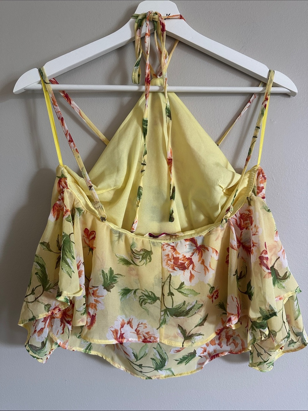 Ruffled High-Low Hem Floral Skirt & Top Set - Picture 7 of 9